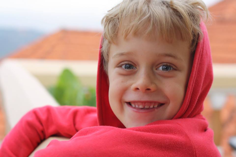 Jack smiling over railing - THE AWKWARD MOM